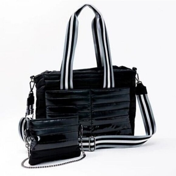 Think Royln Colorblock Tote & Crossbody Bundle - The Metro Colorblock Black,Bag - Picture 1 of 12